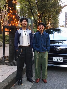「FLORSHEIM（フローシャイム）のアイテム（ブーツ）」を使った、タ ク ムさん（メンズ・170cm）の秋コーディネート