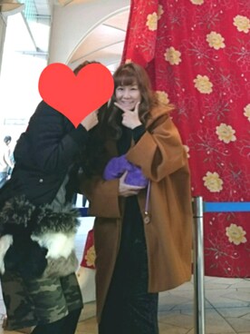 「Omekashi（オメカシ）のアイテム（その他アウター）」を使った、saeさん（レディース・162cm）の冬コーディネート