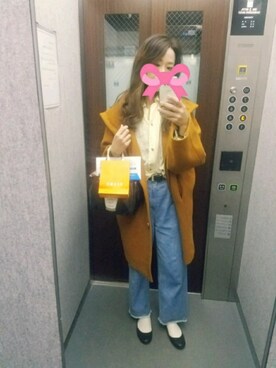 「Omekashi（オメカシ）のアイテム（その他アウター）」を使った、saeさん（レディース・162cm）の春コーディネート