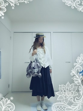 「あちゃちゅむ」｜「アイテム（バレエシューズ）」を使った、saeさん（レディース・162cm）の夏コーディネート