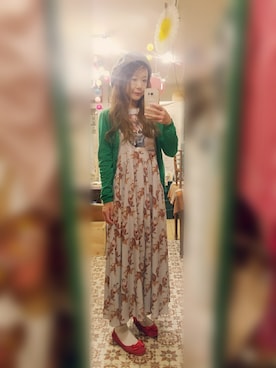 「あちゃちゅむ」｜「アイテム（ハンチング/ベレー帽）」を使った、saeさん（レディース・162cm）の秋コーディネート