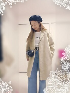 「I am I （アイアムアイ）のアイテム（パンツ）」を使った、saeさん（レディース・160cm）の冬コーディネート