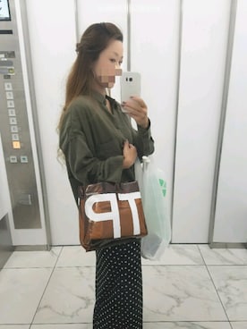 「テロテロ」｜「アイテム（その他）」を使った、saeさん（レディース・162cm）の夏コーディネート