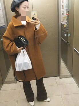 「Omekashi（オメカシ）のアイテム（その他アウター）」を使った、saeさん（レディース・162cm）の秋コーディネート