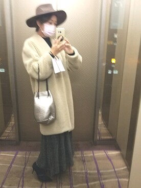 saeさん（レディース・162cm）の冬コーディネート