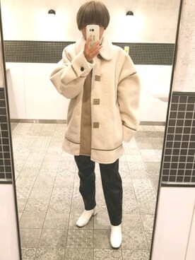 「unglid（アングリッド）のアイテム」を使った、saeさん（レディース・162cm）の冬コーディネート