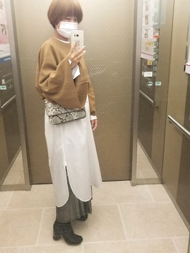 「VERMEIL par iena（ヴェルメイユパーイエナ）のアイテム（シャツワンピース）」を使った、saeさん（レディース・162cm）の春コーディネート