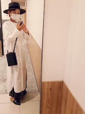 「VERMEIL par iena（ヴェルメイユパーイエナ）のアイテム（シャツワンピース）」を使った、saeさん（レディース・162cm）の春コーディネート