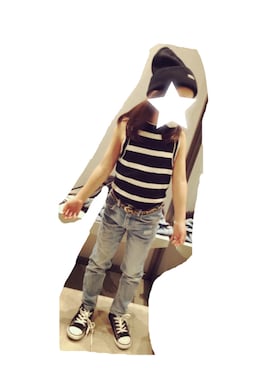 「ROXY（ロキシー）のアイテム（ニットキャップ/ビーニー）」を使った、w.a.24さん（キッズ・110cm）の春コーディネート