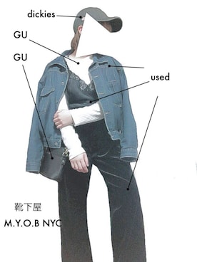 「M.Y.O.B（エム.ワイ.オー.ビー）のアイテム（シューズ）」を使った、u  r  a  nさん（レディース・153cm）の春コーディネート