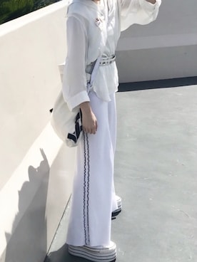 「M.Y.O.B（エム.ワイ.オー.ビー）のアイテム（バッグ）」を使った、u  r  a  nさん（レディース・152cm）の夏コーディネート