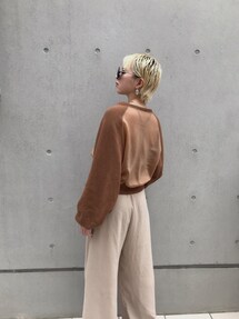 Ameri（アメリ）の「SOFT SEE-THROUGH SWEAT TOP（スウェット