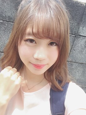 「DHOLIC（ディーホリック）のアイテム（ワンピース、ピンク系）」を使った、結原弓愛さん（レディース・160cm）の夏コーディネート