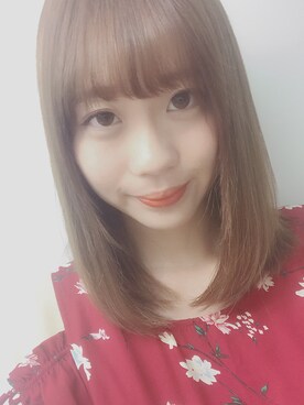 「INGNI（イング）の花柄JZ肩開きオフショルダー/レディーストップス-2017AW-（Tシャツ/カットソー、レッド系）」を使った、結原弓愛さん（レディース・160cm）の秋コーディネート