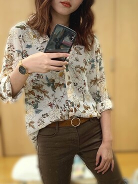 「Daniel Wellington（ダニエルウェリントン）の販売終了クラシックペティット アッシュフィールド32mm（アナログ腕時計）」を使った、リコピンさん（レディース・157cm）の夏コーディネート