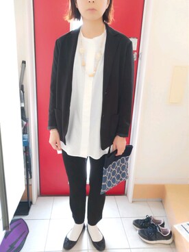 「avecmoi（アヴェクモワ）のアイテム」を使った、sayaさん（レディース・167cm）の春コーディネート