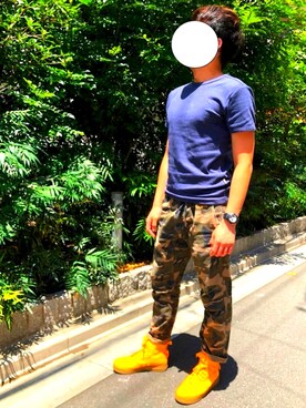 「Alpha Industries（アルファインダストリーズ）のアイテム（トップス）」を使った、かいじさん（メンズ・175cm）の夏コーディネート