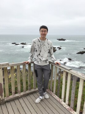 「San Francisco」｜Minqi Zhouさん（メンズ・178cm）の夏コーディネート