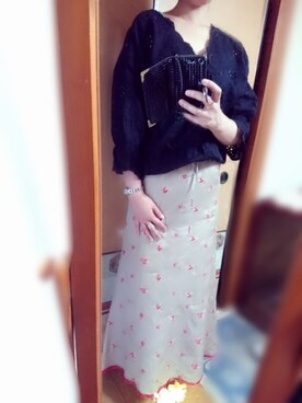 「SCALA（スカラ）のアイテム（アクセサリー）」を使った、咲さん（レディース・166cm）の夏コーディネート
