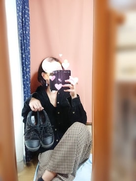「秋のブラウンスタイル」｜「アイテム（サロペット/オーバーオール）」を使った、咲さん（レディース・166cm）の秋コーディネート