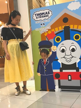 「チョーカートップス」｜「アイテム（スリッポン）」を使った、kai★mamaさん（レディース・163cm）の春コーディネート