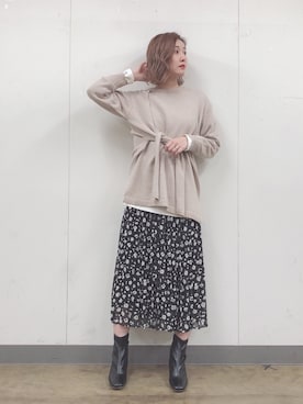 「変形トップス」｜ＭＡＮＡＭＩ 【GLOBALWORK】さん（レディース・165cm）の冬コーディネート