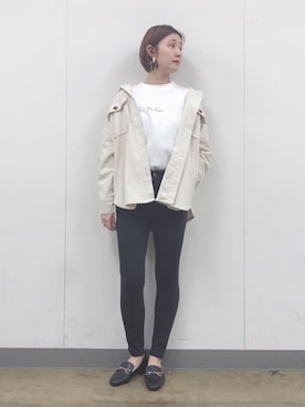 「スリムパンツ」｜ＭＡＮＡＭＩ 【GLOBALWORK】さん（レディース・165cm）の冬コーディネート