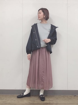 「ピンクスカート」｜ＭＡＮＡＭＩ 【GLOBALWORK】さん（レディース・168cm）の春コーディネート