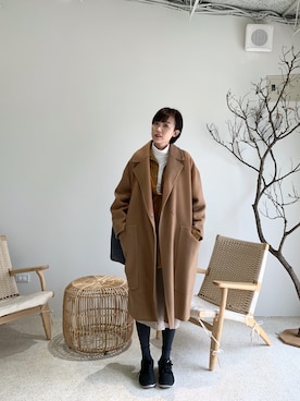 「WINTER STYLE」｜「アイテム（ダウンジャケット/コート）」を使った、Xeniaさん（レディース・168cm）の冬コーディネート