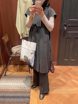 「ASTRAET（アストラット）のアイテム（ワンピース/ドレス）」を使った、りほさん（レディース・159cm）の秋コーディネート