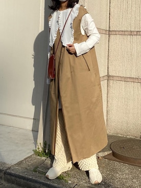 「I_am（アイアム）のアイテム（ジャケット/アウター）」を使った、りほさん（レディース・159cm）の春コーディネート