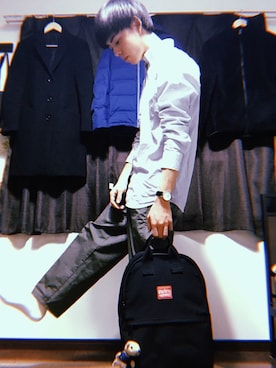 「Manhattan Portage」｜🐙さん（メンズ・166cm）の冬コーディネート