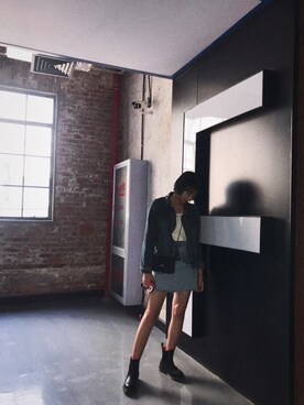 「URBAN RESEARCH（アーバンリサーチ）のアイテム（デニムスカート）」を使った、WANGxxxxxさん（レディース・168cm）の秋コーディネート