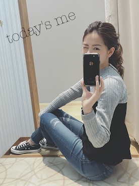 「ポニーテール」｜N.さん（レディース・163cm・20代）の秋コーディネート