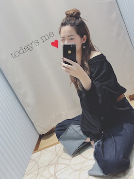 「ハーフアップお団子」｜N.さん（レディース・163cm）の秋コーディネート