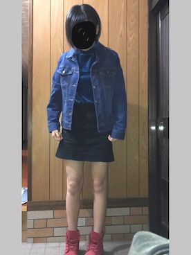 「Honeys（ハニーズ）のアイテム（デニムジャケット）」を使った、koさん（レディース・164cm）の秋コーディネート