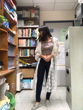 「GIORDANO」｜しばさん（レディース・154cm）の夏コーディネート