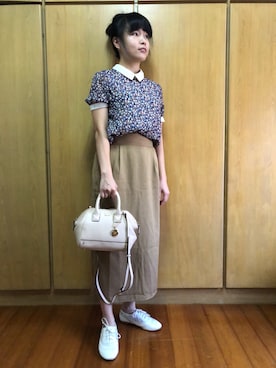 「w closet」｜「アイテム（その他シューズ）」を使った、しばさん（レディース・154cm）の夏コーディネート