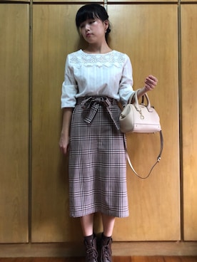 「東京企劃」｜しばさん（レディース・154cm）の秋コーディネート