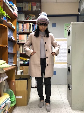 「大学」｜しばさん（レディース・154cm）の冬コーディネート