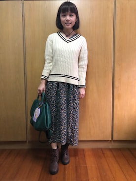 「BCSTOCK」｜「アイテム（財布/小物）」を使った、しばさん（レディース・154cm）の冬コーディネート