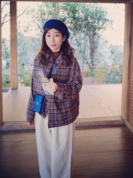 「chambre de charme（シャンブルドゥシャーム）のアイテム（ジャケット/アウター）」を使った、nownowさん（レディース・158cm）の冬コーディネート
