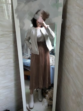 「NATURAL BEAUTY BASIC（ナチュラルビューティーベーシック）のアイテム（ブルゾン）」を使った、kikyoaさん（レディース・156cm）の冬コーディネート