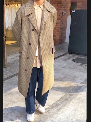 新品AURALEE ガンクラブチェック コート サイズ4 オーラリー