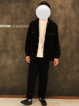 「UNION STATION（ユニオンステーション）のコーデュロイシェフパンツ（その他パンツ）」を使った、wataruさん（メンズ・178cm）の秋コーディネート