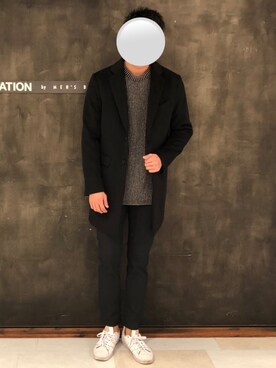 「ラトルトラップ」｜「アイテム（チェスターコート）」を使った、wataruさん（メンズ・178cm）の秋コーディネート