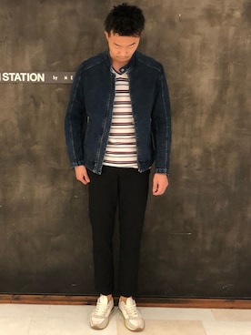 「ラトルトラップ」｜「アイテム（デニムジャケット）」を使った、wataruさん（メンズ・178cm）の秋コーディネート