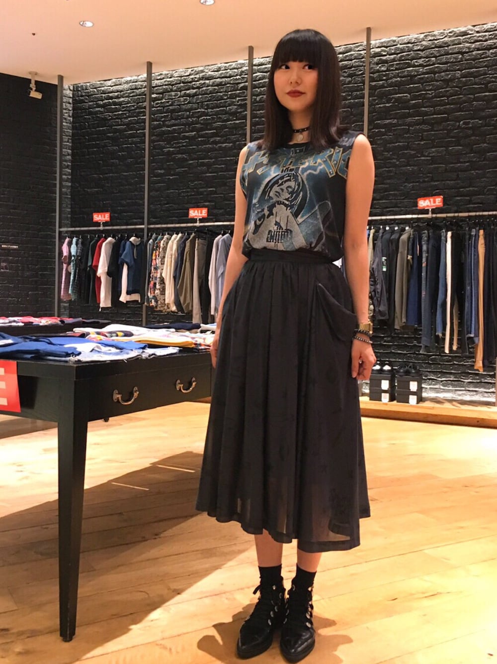 HYSTERIC GLAMOUR TATOOPATTERN総柄ギャザースカート HYSTERIC GLAMOUR TATOOPATTERN総柄ギャザースカート - メルカリ