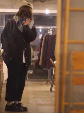 「はらぺこ商店」｜あっくん◀︎◁さん（レディース・151cm）の冬コーディネート