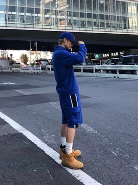 「BlackEyePatch（ブラックアイパッチ）のアイテム（その他トップス）」を使った、who am I さん（メンズ・170cm）の冬コーディネート